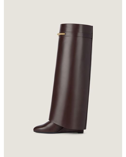 Givenchy Brown Shark Pinch Boots