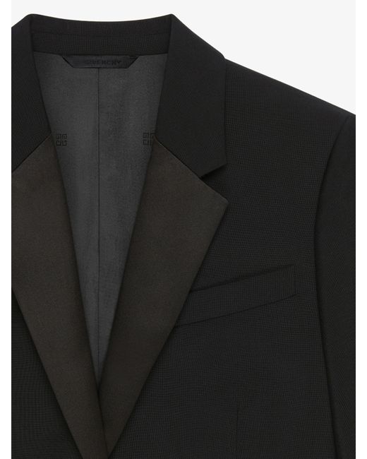 Veste cropped en laine et mohair Givenchy en coloris Black