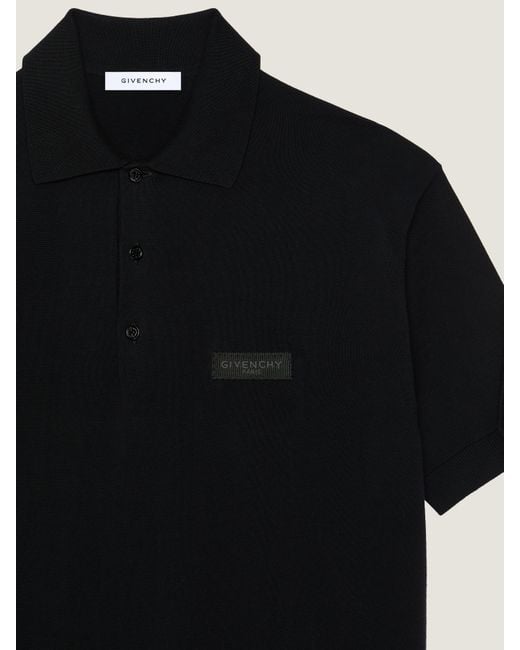 Givenchy Black Couture Seam Polo for men