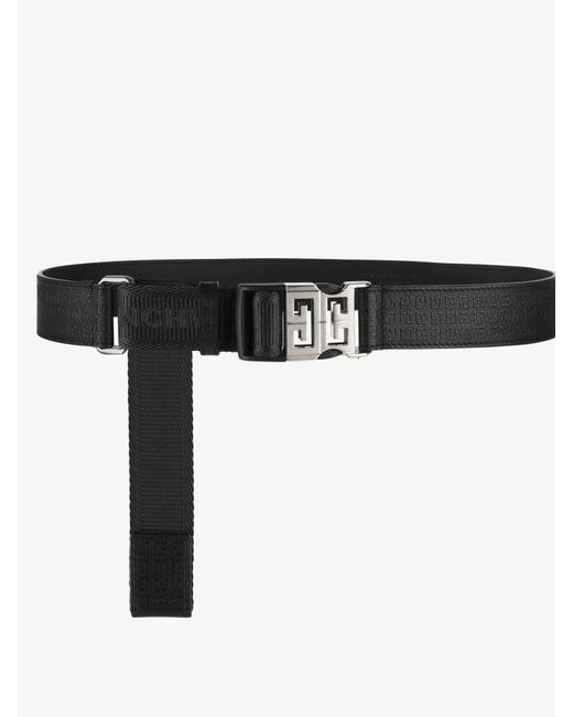 Givenchy Black 4G Release Buckle Belt for men