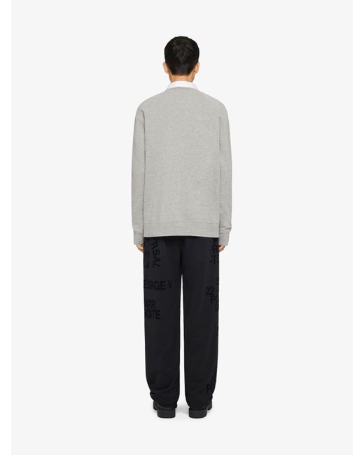 Givenchy Gray Crest Slim Fit Sweatshirt for men