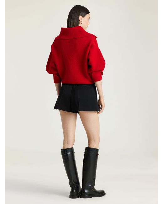 Givenchy Red Zipped Cardigan