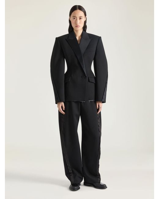 Givenchy Blue Double-Breasted Cocoon Jacket