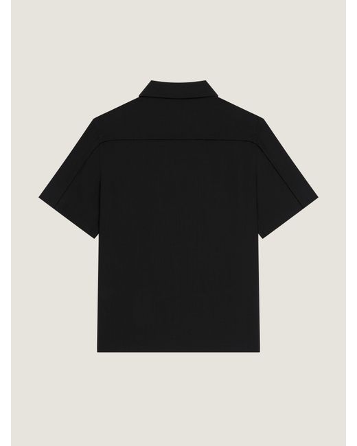Givenchy Black Couture Seam Zipped Shirt for men