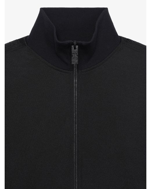 Givenchy Black Tracksuit Jacket With Rhinestones for men