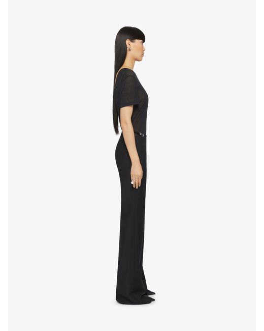 Pantalon de tailleur évasé Voyou en laine et mohair Givenchy en coloris Black