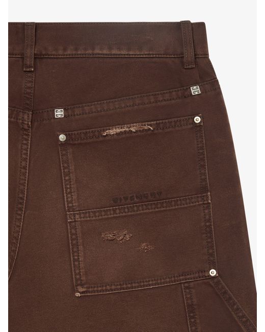Givenchy Brown Carpenter Pants for men