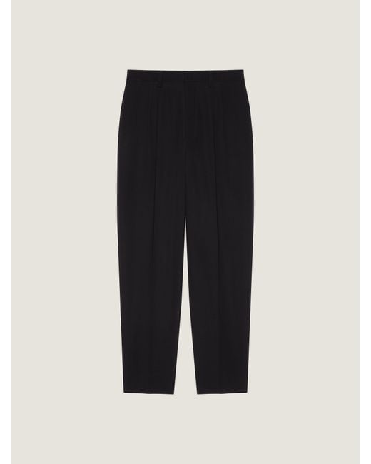 Givenchy Black Tailored Double Pleat Trousers for men