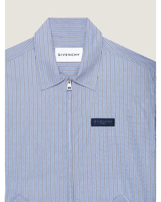 Givenchy Blue Couture Seam Striped Blouson for men