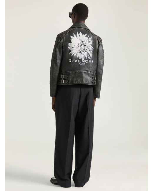 Givenchy Black Zipped Biker Blouson for men