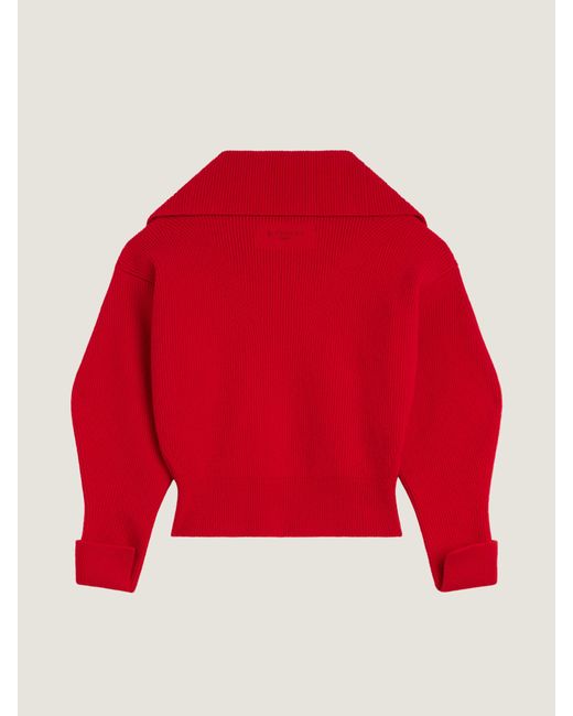 Givenchy Red Zipped Cardigan