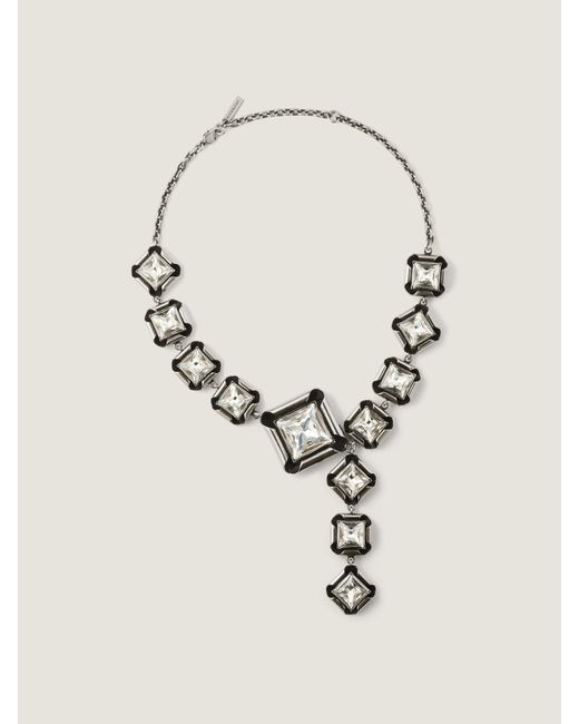 Givenchy Natural Deconstructed Crystals Necklace