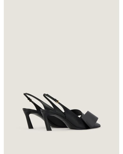 Givenchy Natural Twisted Ribbon Slingbacks Pumps