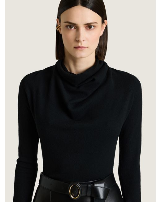 Givenchy Black Draped Sweater