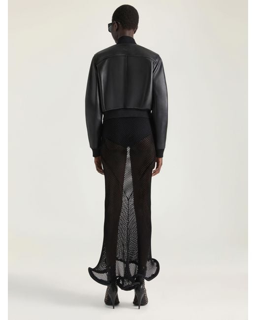Givenchy Black Midi Kickback Skirt