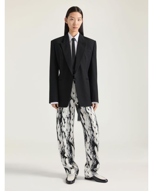 Givenchy Black Boxy Single Beasted Jacket
