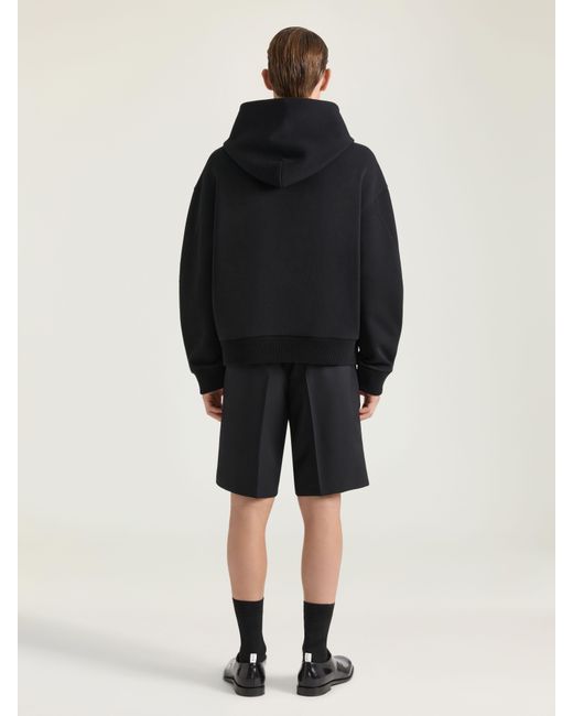 Givenchy Black Couture Seam Zipped Hoodie for men