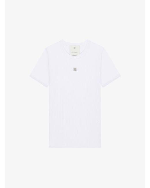 Givenchy White Slim Fit T-Shirt
