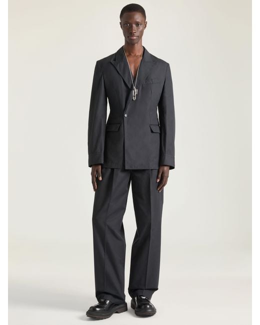 Givenchy Blue Couture Seam Double-Breasted Regular Jacket for men