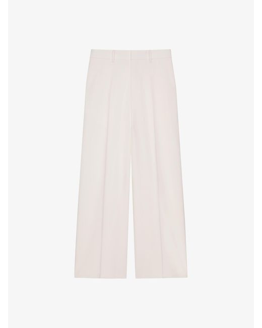 Pantaloni XL in lana e mohair di Givenchy in White da Uomo