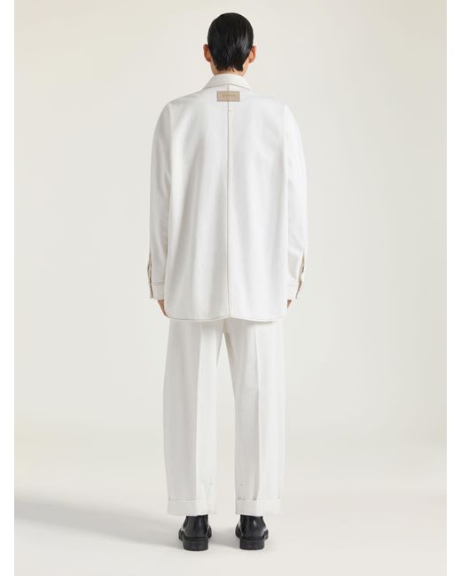 Givenchy White Cotton Overshirt for men