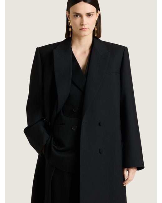 Givenchy Black Long Tailored Coat