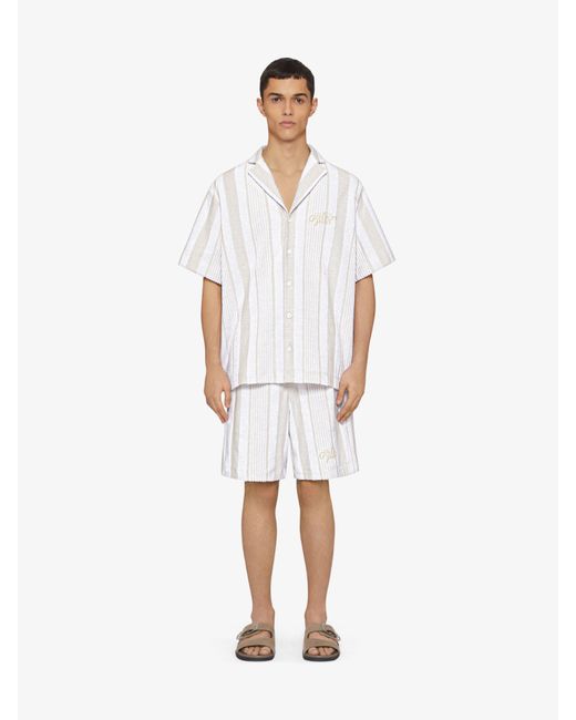 Givenchy White Bermuda Shorts for men
