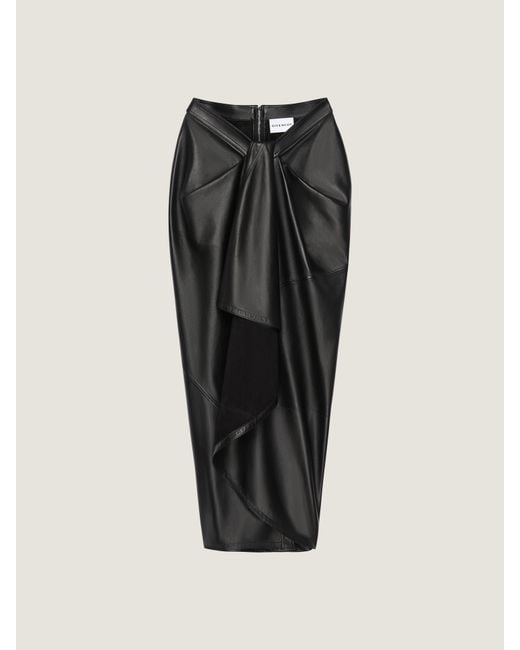 Givenchy Black Long Wrapped Skirt