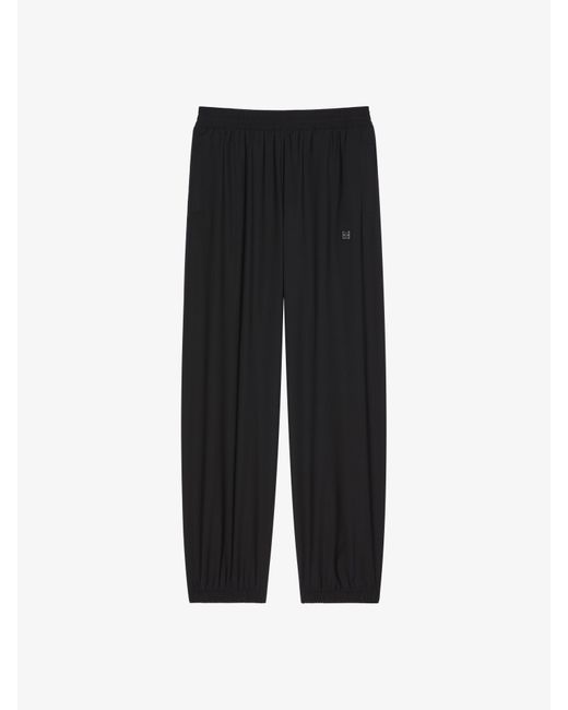 Givenchy Black Jogger Pants In Wool With 4g Detail for men