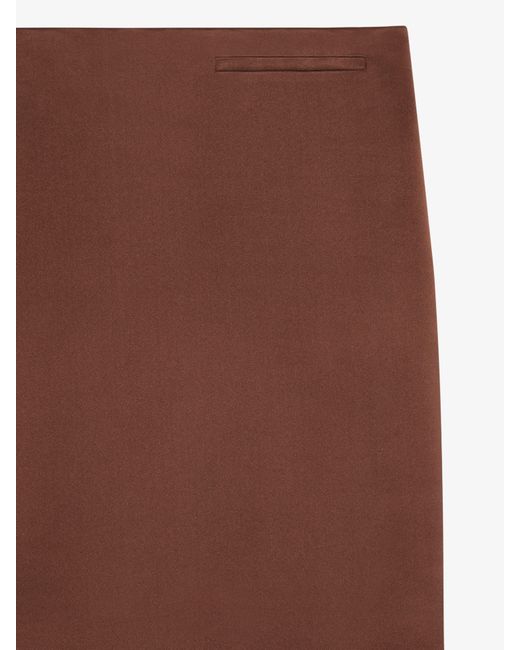 Givenchy Brown Asymmetric Skirt