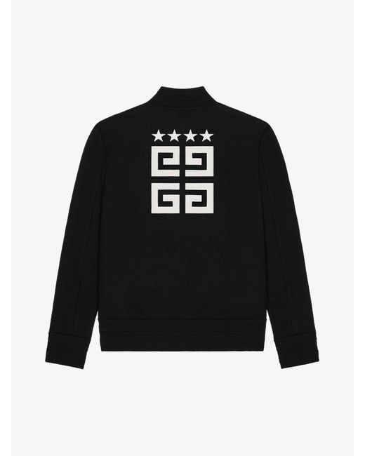 Bomber 4G Stars in lana di Givenchy in Black da Uomo