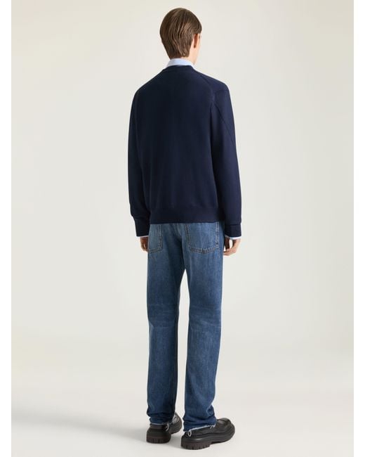 Givenchy Blue Couture Seam Cardigan for men