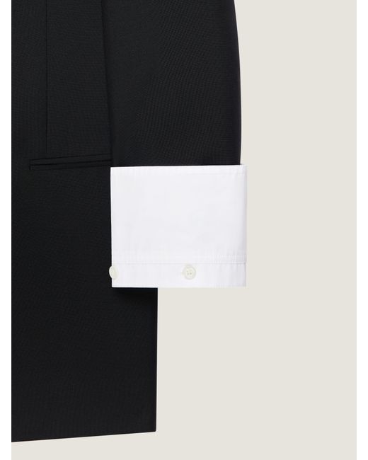 Givenchy Black Double-Breasted Slashed Jacket