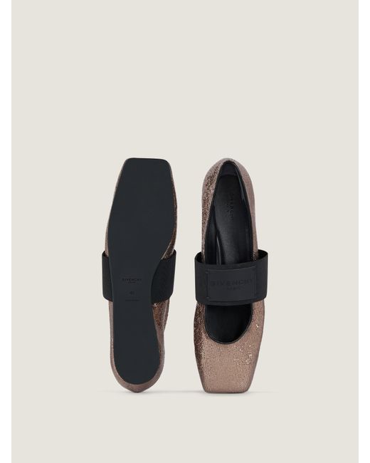 Givenchy Natural Sliced Square Ballerinas
