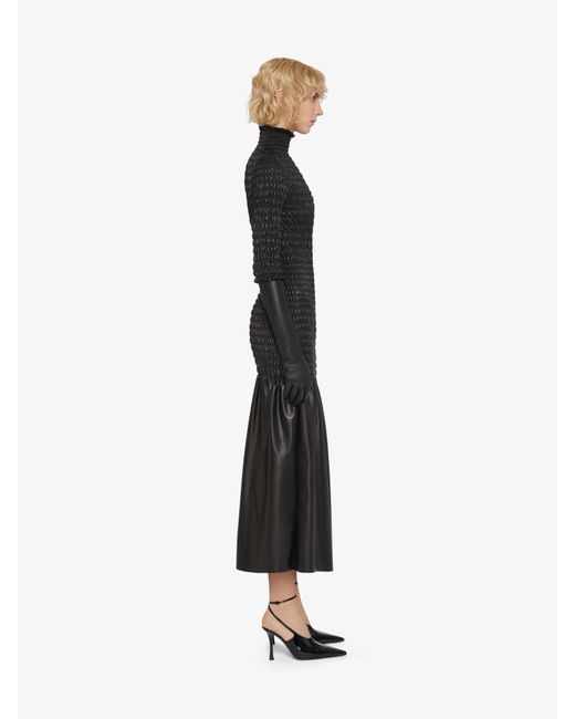 Givenchy Black Smocked Dress