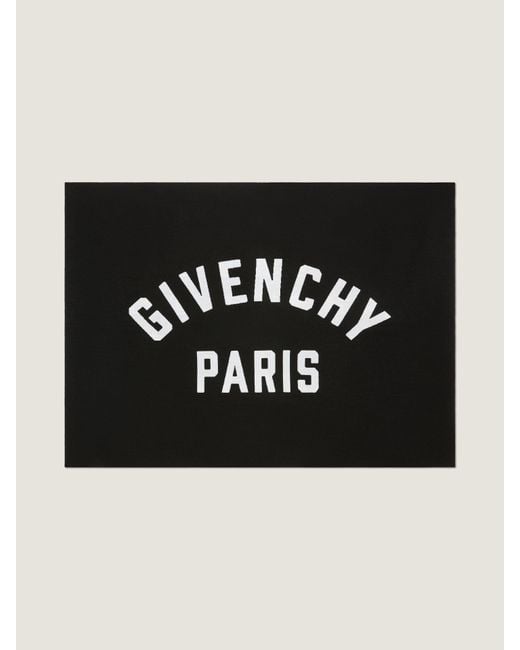 Givenchy Black Paris Double Sided Blanket for men