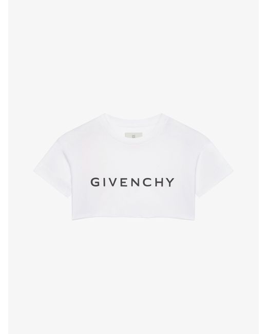 T-shirt corta in cotone di Givenchy in White