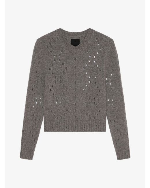 Pullover in lana di Givenchy in Gray da Uomo