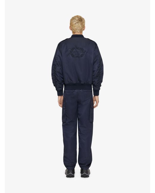 Givenchy Blue Bomber With Medaillon for men