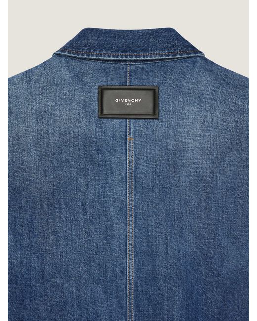 Givenchy Blue Couture Seam Overshirt for men