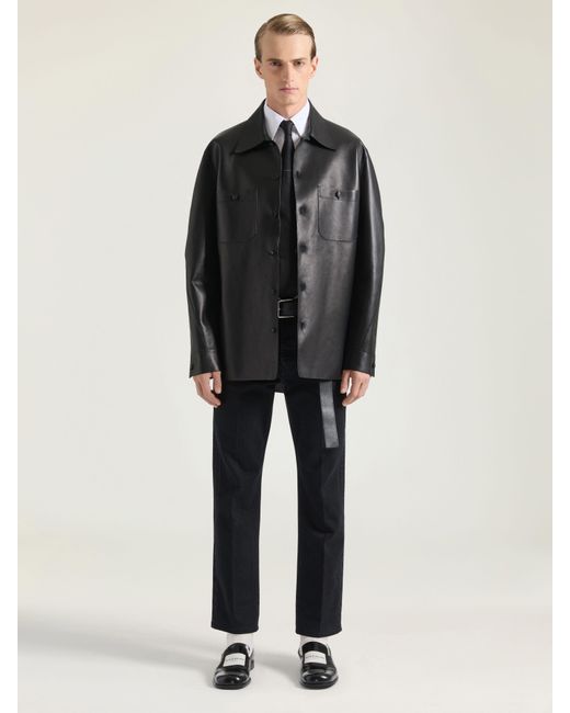 Givenchy Blue Couture Seam Overshirt for men