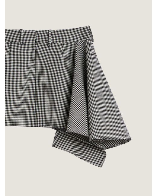 Givenchy Gray Slashed Mini Skirt