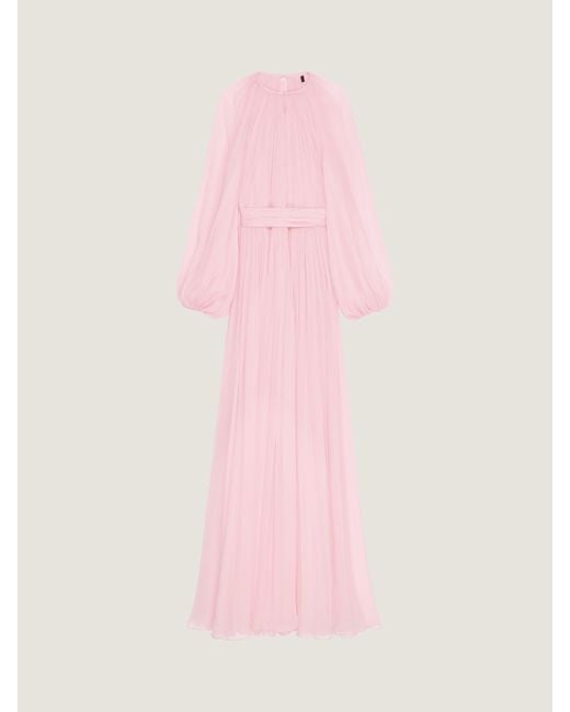 Givenchy Pink Balloon Sleeves Evening Dress