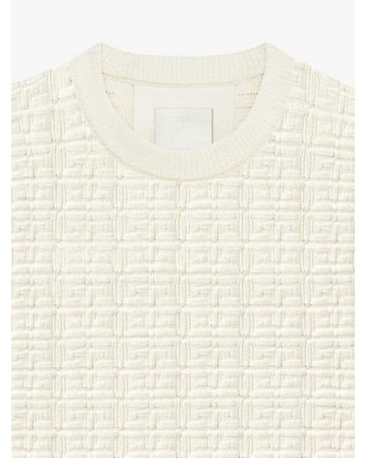 Pullover in lana 4G. di Givenchy in White da Uomo