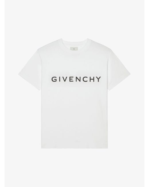 Givenchy White Archetype Oversized T-Shirt for men