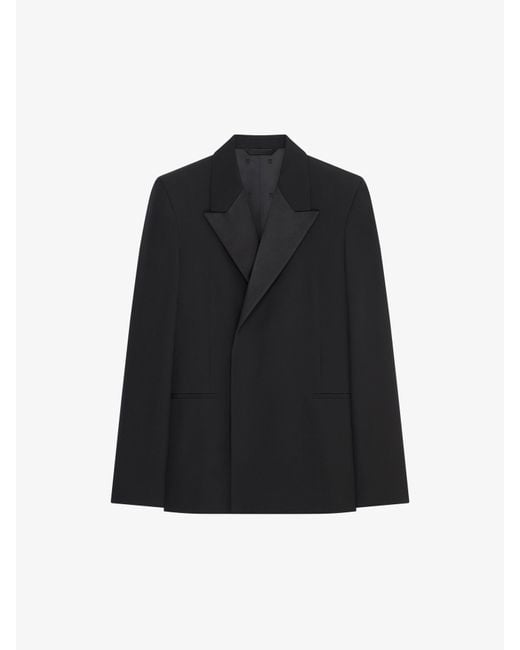 Veste très ajustée en laine Givenchy pour homme en coloris Black