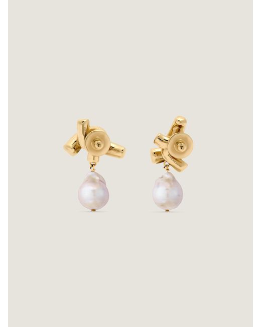 Givenchy Natural Chain Link Asymmetric Earrings
