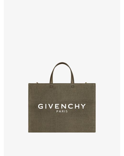 Givenchy Green Medium G-Tote Shopping Bag