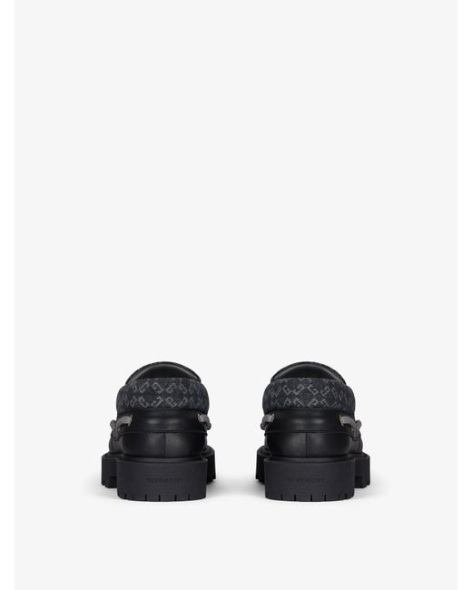 Givenchy Black Storm Boat Shoes for men