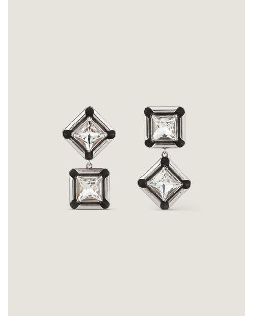 Givenchy Natural Deconstructed Crystals Earrings
